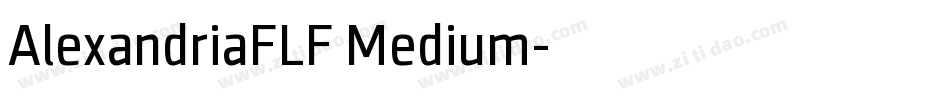AlexandriaFLF Medium字体转换